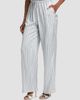 Derek Lam Women's Aurely Striped Satin Wide-Leg Pants - 4