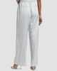 Derek Lam Women's Aurely Striped Satin Wide-Leg Pants - 5