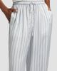 Derek Lam Women's Aurely Striped Satin Wide-Leg Pants - 6