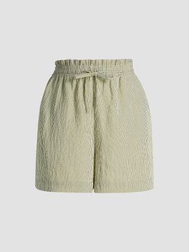 Derek Lam Women's Belen Striped Shirting Shorts