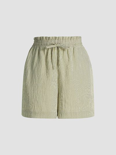 Derek Lam Women's Belen Striped Shirting Shorts