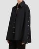 Derek Lam Women's Carine Snap-Detail Cotton Poplin Shirt - 2
