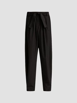 Derek Lam Women's Connor Cotton-Poplin Tapered Self-Belt Pants