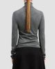 Derek Lam Women's David Mercerized Wool-Cashmere Turtleneck Top - 3