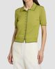 Derek Lam Women's Dorella Featherweight Silk-Cotton Polo Top - 3