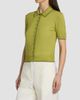 Derek Lam Women's Dorella Featherweight Silk-Cotton Polo Top - 4