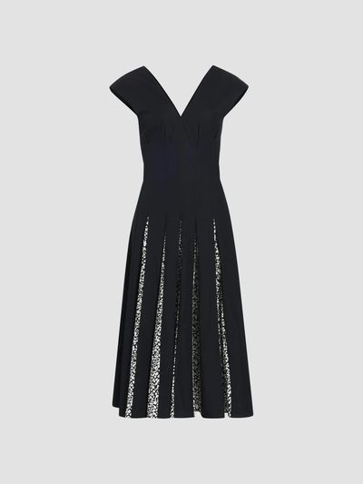 Derek Lam Women's Ella Pleated Cotton Midi-Dress
