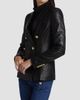 Derek Lam Women's Franklin Double-Breasted Leather Jacket - 4