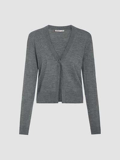Derek Lam Women's Jesse Mercerized Wool-Cashmere Cardigan
