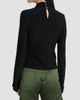 Derek Lam Women's Krini Jersey Long-Sleeve Top - 5