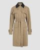 Derek Lam Women's Landon Stretch-Cotton Contrast-Collar Trench Coat - 5