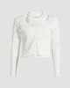 Derek Lam Women's Lonnie Rib-Knit Layered Cardigan - 8