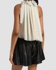 Derek Lam Women's Paisley Dot Georgette Trapeze Top - 5