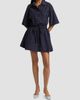 Derek Lam Women's Sabrina Cotton-Poplin Drawstring Minidress - 2
