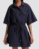 Derek Lam Women's Sabrina Cotton-Poplin Drawstring Minidress - 3