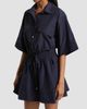 Derek Lam Women's Sabrina Cotton-Poplin Drawstring Minidress - 4