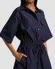 Derek Lam Women's Sabrina Cotton-Poplin Drawstring Minidress - 6