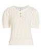 Derek Lam Women's Shea Mixed-Stitch Puff-Sleeve Sweater - 1