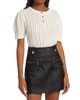 Derek Lam Women's Shea Mixed-Stitch Puff-Sleeve Sweater - 3