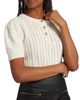 Derek Lam Women's Shea Mixed-Stitch Puff-Sleeve Sweater - 6