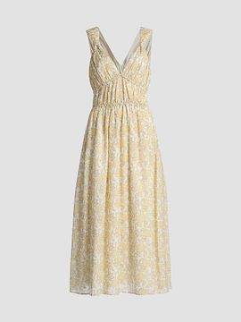 Derek Lam Women's Sorrel Printed Voile Midi-Dress