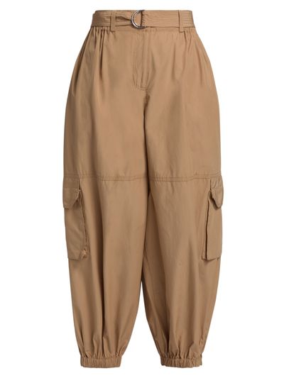 Derek Lam Women's Tamsin Poplin Balloon-Leg Cargo Pants