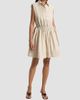 Derek Lam Women's Tristan Cotton Poplin Drawstring Minidress - 2