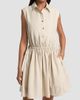 Derek Lam Women's Tristan Cotton Poplin Drawstring Minidress - 3