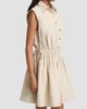 Derek Lam Women's Tristan Cotton Poplin Drawstring Minidress - 4