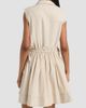 Derek Lam Women's Tristan Cotton Poplin Drawstring Minidress - 5