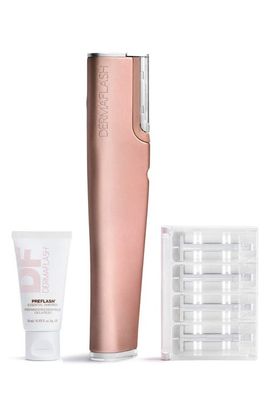 DERMAFLASH DERMAFLASH LUXE+ Advanced Sonic Dermaplaning & Peach Fuzz Removal Set $199 Value