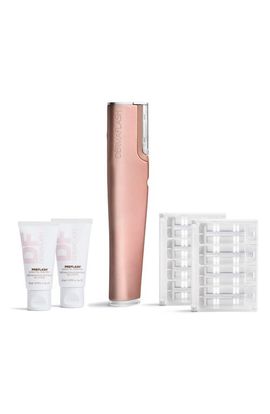DERMAFLASH DERMAFLASH LUXE+ Anti-Aging Sonic Dermaplaning + Peach Fuzz Removal Set $228 Value
