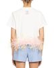 Des phemmes DES_PHEMMES Feather Trim Tee - 2