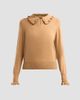 Design History Women's Sophie Ruffle Collar Polo Top - 6