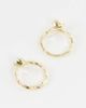 DesignB London Curve DesignB Curve London pack of 2 hammered opal rings in gold tone - 4