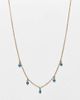 DesignB London Curve DesignB London Curve turquoise pendant choker necklace in gold - 1