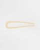 DesignB London DeisgnB London hammered french hair pin in gold tone - 1