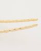 DesignB London DeisgnB London hammered french hair pin in gold tone - 3
