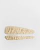 DesignB London DesignB London 2-pack raffia snap hair clips in natural-Neutral - 1