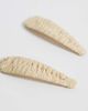 DesignB London DesignB London 2-pack raffia snap hair clips in natural-Neutral - 2