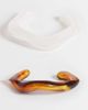 DesignB London DesignB London 2-pack resin bangle bracelets in neutral - 1