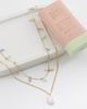 DesignB London DesignB London 2 pack necklaces in faux pearl and beads in gold - 2