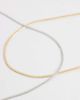 DesignB London DesignB London 2 pack snake chain necklaces in mixed metal-Multi - 4