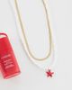 DesignB London DesignB London 2 pack starfish bead and gold necklaces - 2