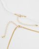 DesignB London DesignB London 2 pack starfish bead and gold necklaces - 3