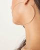 DesignB London DesignB London 75mm large thin hoop earrings in gold - 2