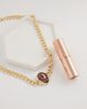 DesignB London DesignB London 80s stone choker chain necklace in gold - 2
