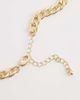 DesignB London DesignB London 80s stone choker chain necklace in gold - 3