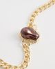 DesignB London DesignB London 80s stone choker chain necklace in gold - 4