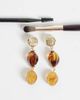 DesignB London DesignB London amber resin pendant earrings in gold - 2